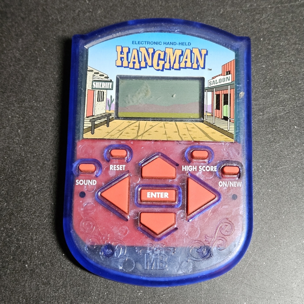 2002 Hangman Electronic Hand-Held Video Game Milton Bradley